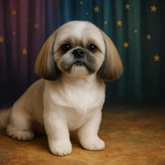 Shih Tzu po strzyżeniu w salonie Psiapsiółka